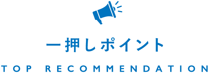 一押しポイント